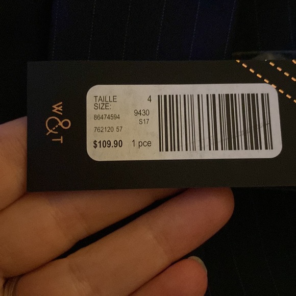 NWT Willow & Thread Blue Pin-strip Blazer - Picture 10 of 10